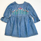 Embroidered chambray dress - Size 1