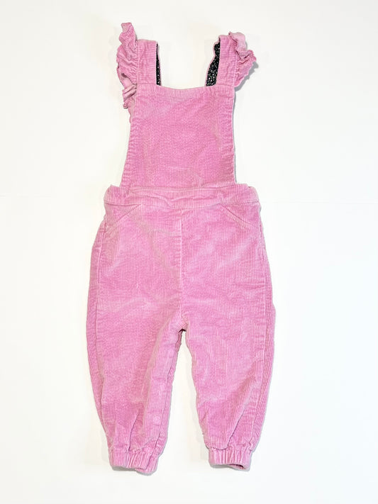 Pink corduroy overalls - Size 1