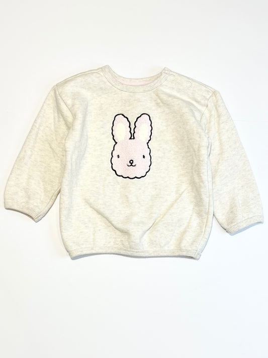 Pink bunny sweater - Size 1