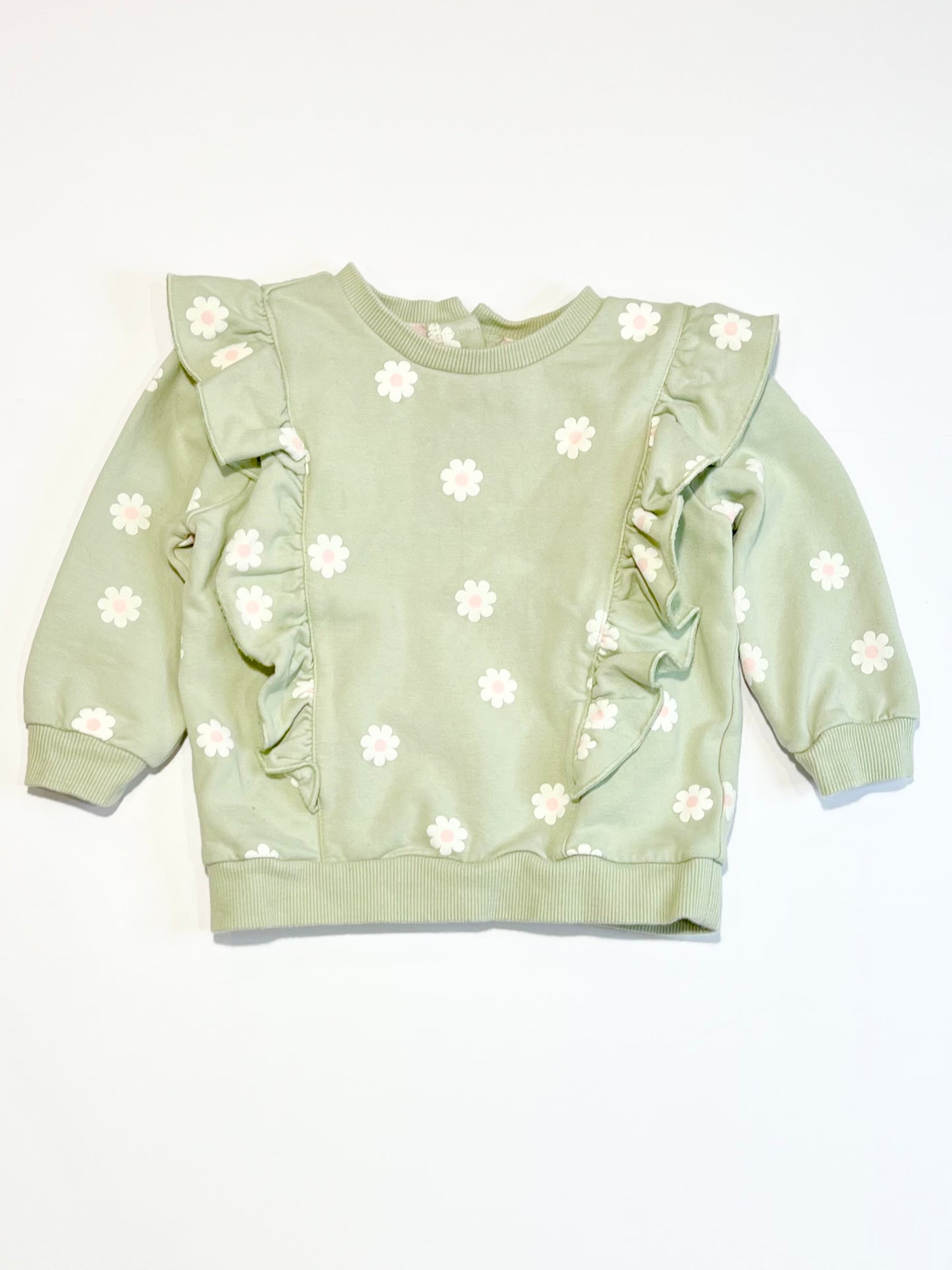 Floral ruffle sweater - Size 1