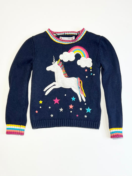 Unicorn and rainbow jumper - Size 1-2