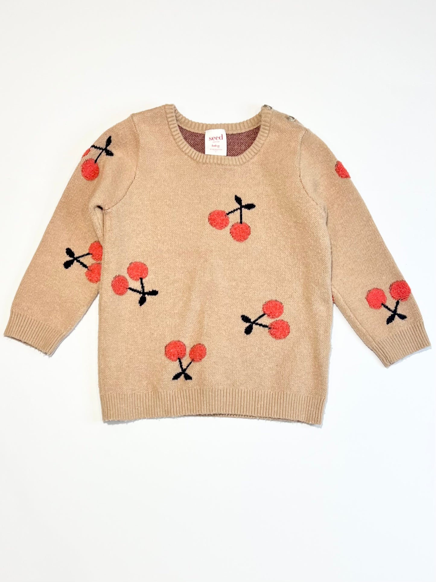 Brown cherries jumper - Size 1