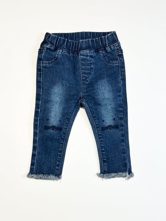 Denim bunny jeggings - Size 0