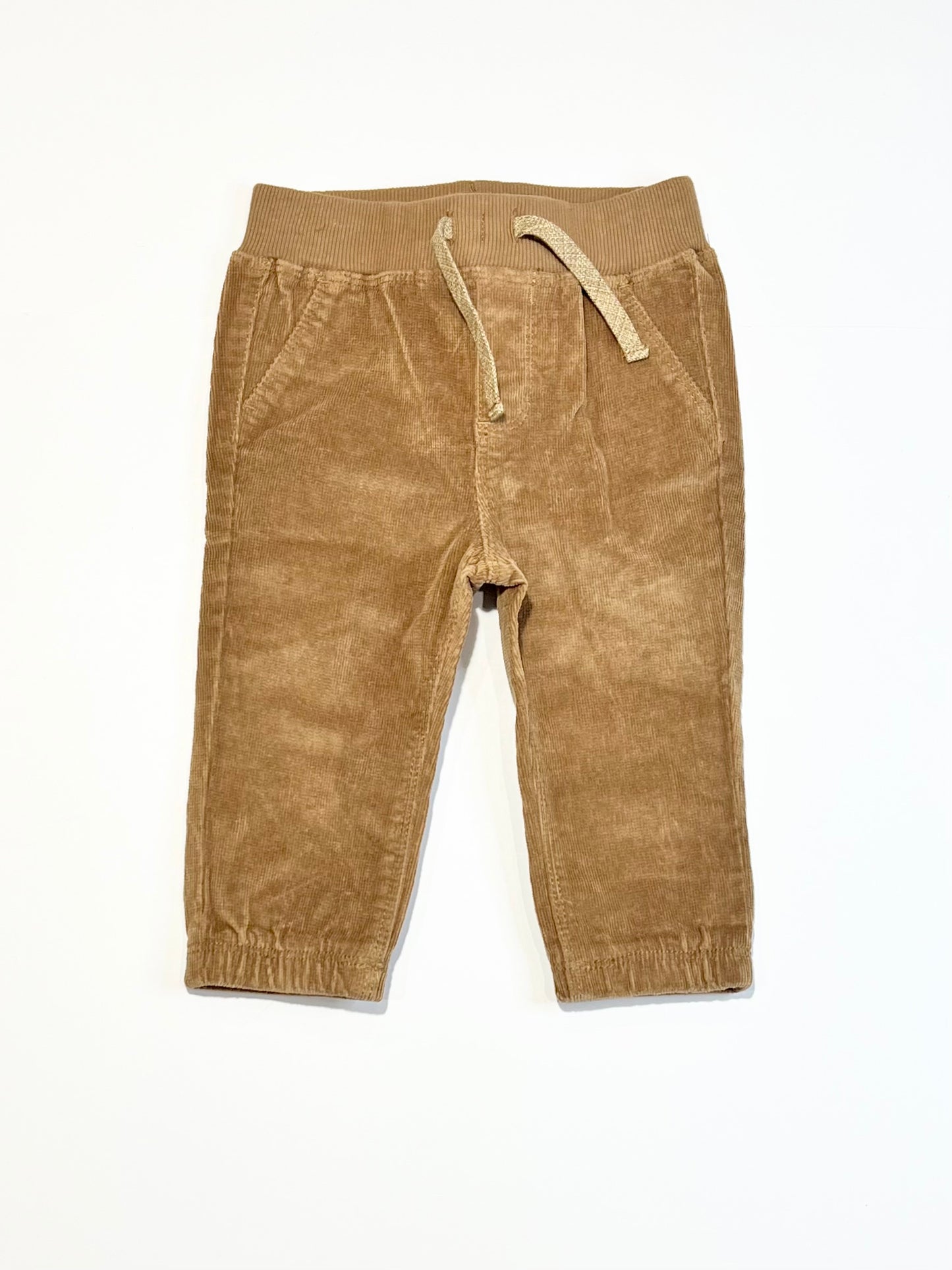 Brown pull on corduroy pants - Size 0