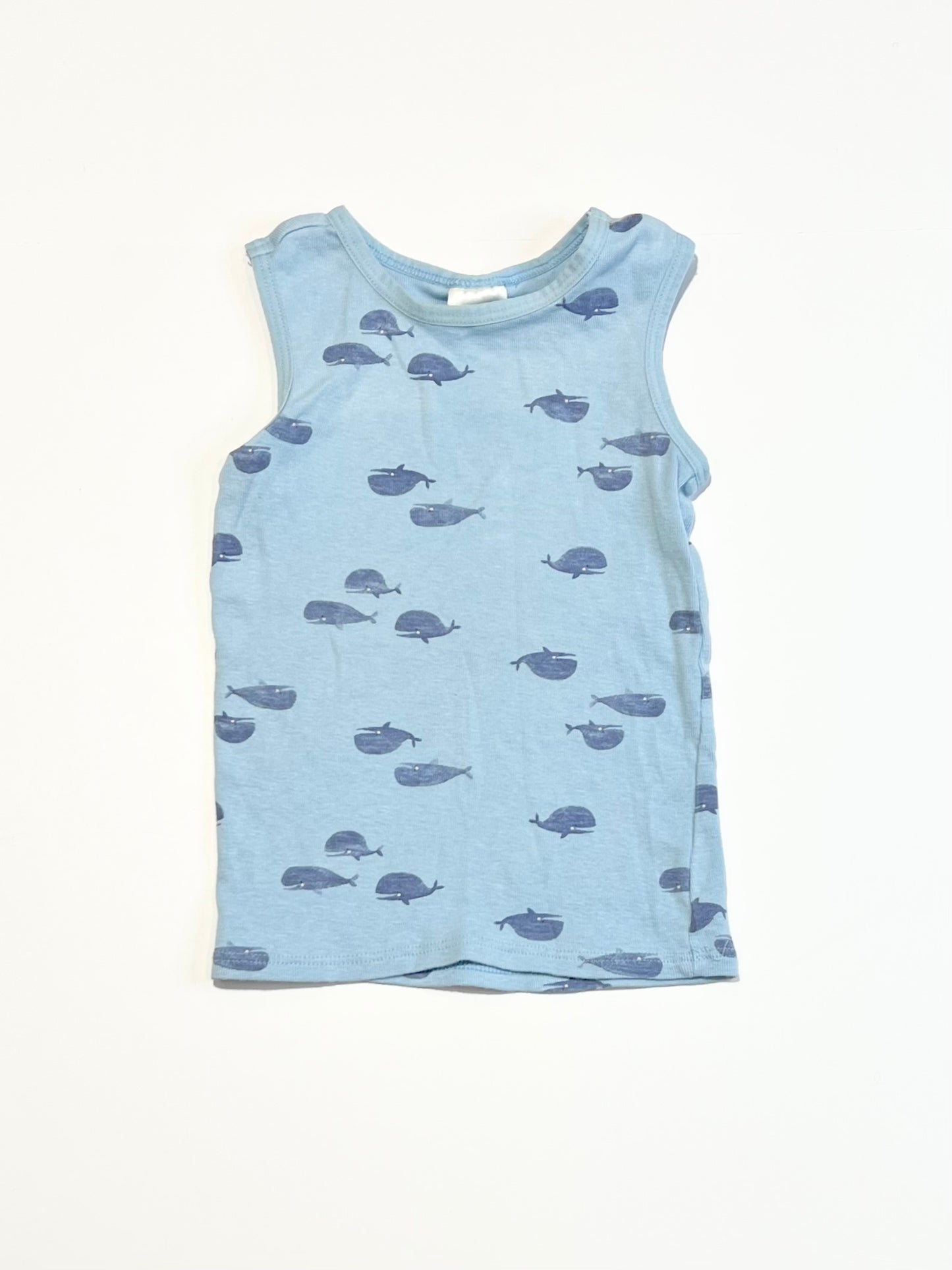 Blue whales singlet - Size 0