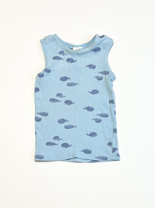 Blue whales singlet - Size 0