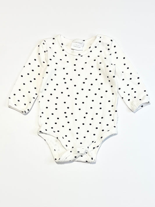 Ribbed spotty bodysuit - Size 0