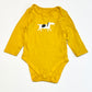 Yellow dog bodysuit - Size 9-12 months