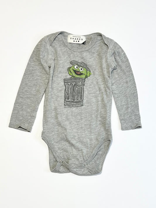 Oscar the Grouch bodysuit - Size 0