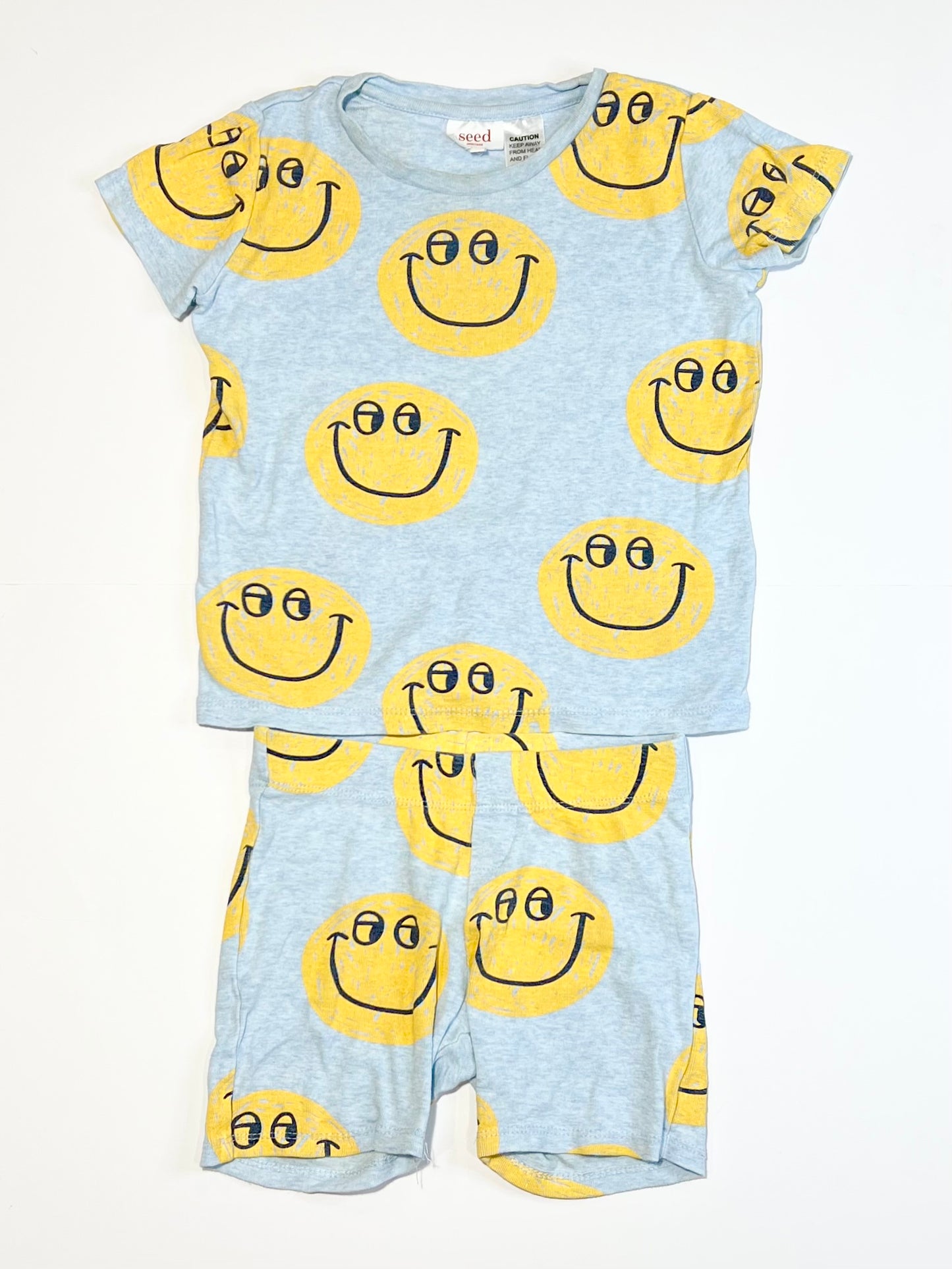 Ribbed smiley pyjamas - Size 4