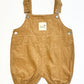 Brown corduroy shortalls - Size 4