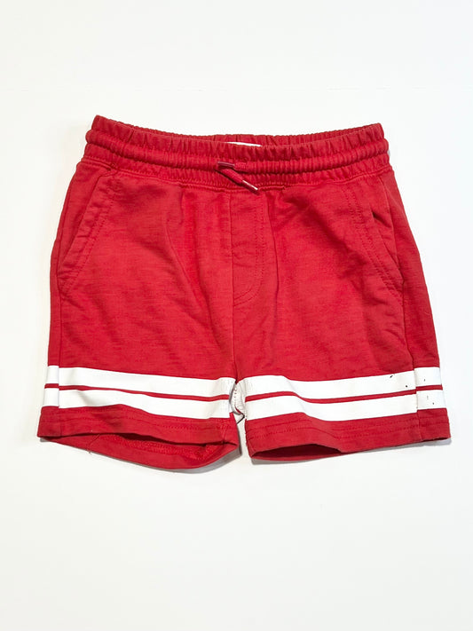 Red sweat shorts - Size 4