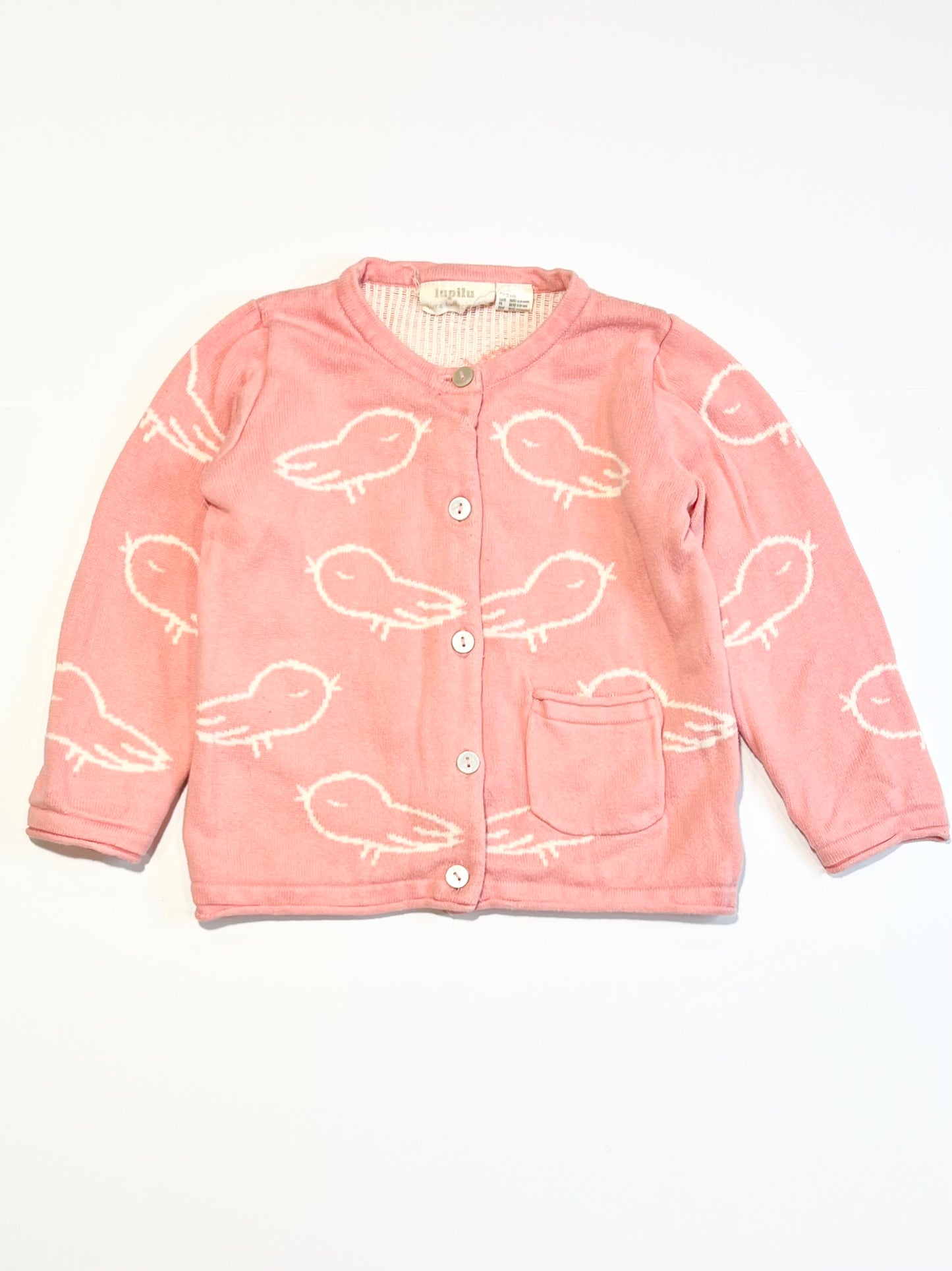 Pink chick cardigan - Size 1-2