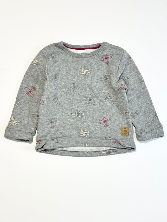 Grey planes sweater - Size 0