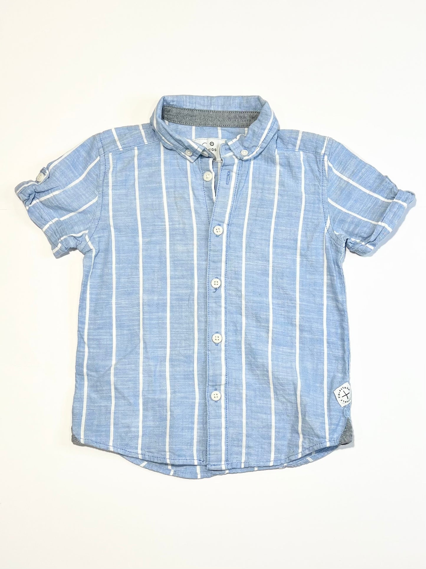 Striped woven shirt - Size 4