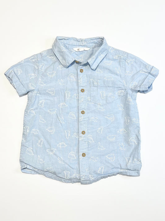 Blue dinos shirt - Size 4