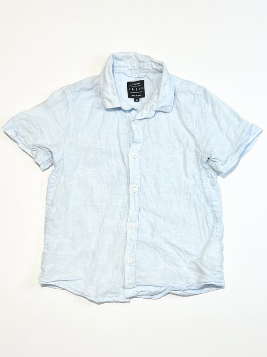 Blue linen shirt - Size 4