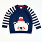 Navy bear knit jumper - Size 0