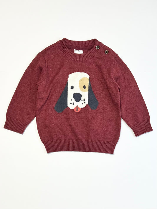 Puppy knit jumper - Size 0