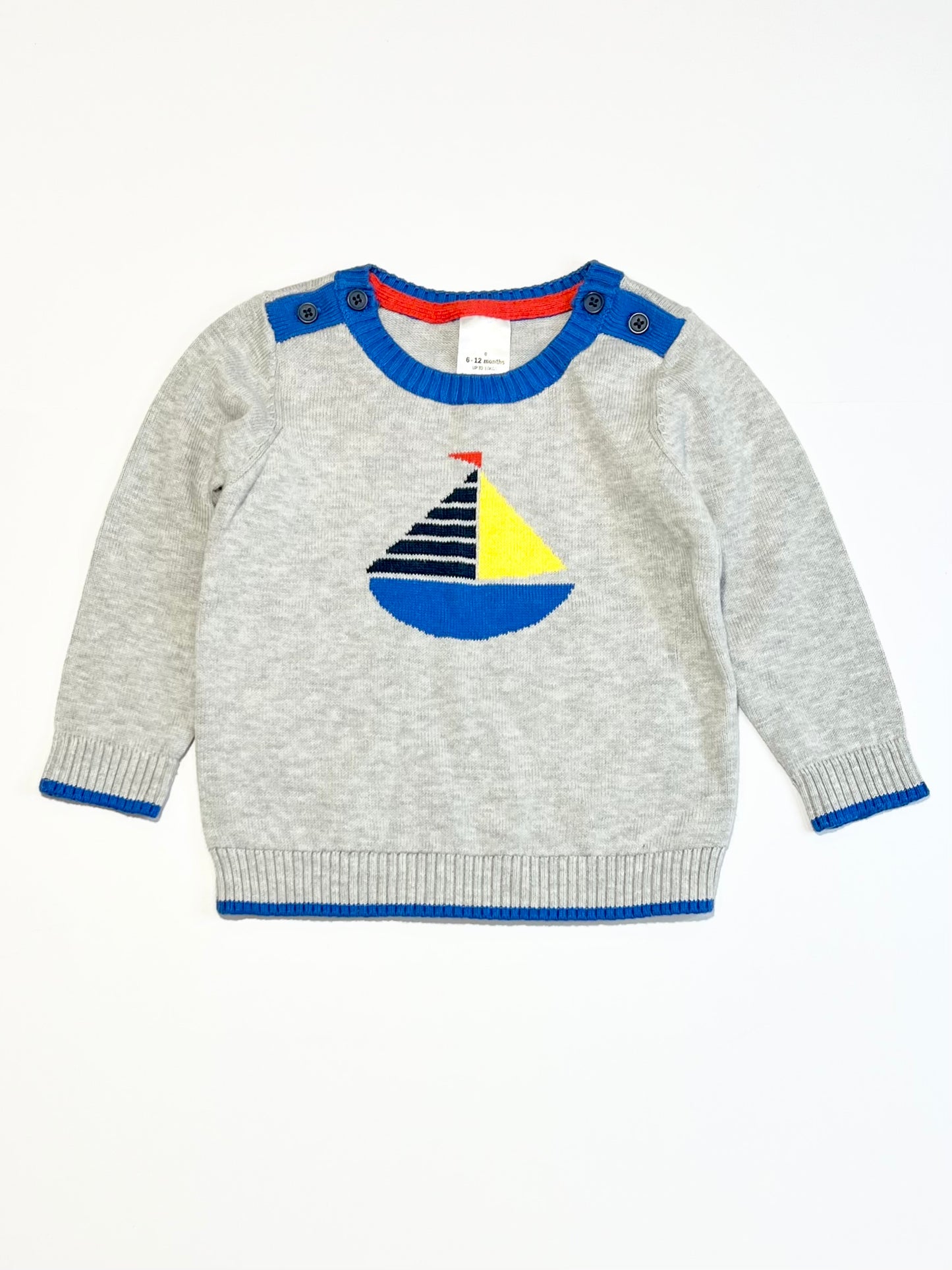 Sailboat knit jumper - Size 0