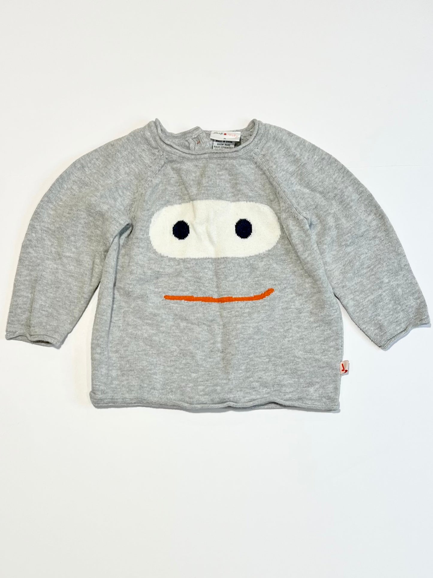 Smiley face knit jumper - Size 0