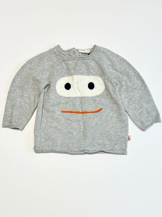 Smiley face knit jumper - Size 0