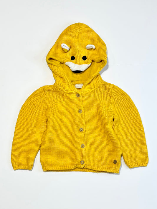 Yellow fox knit jacket - Size 0