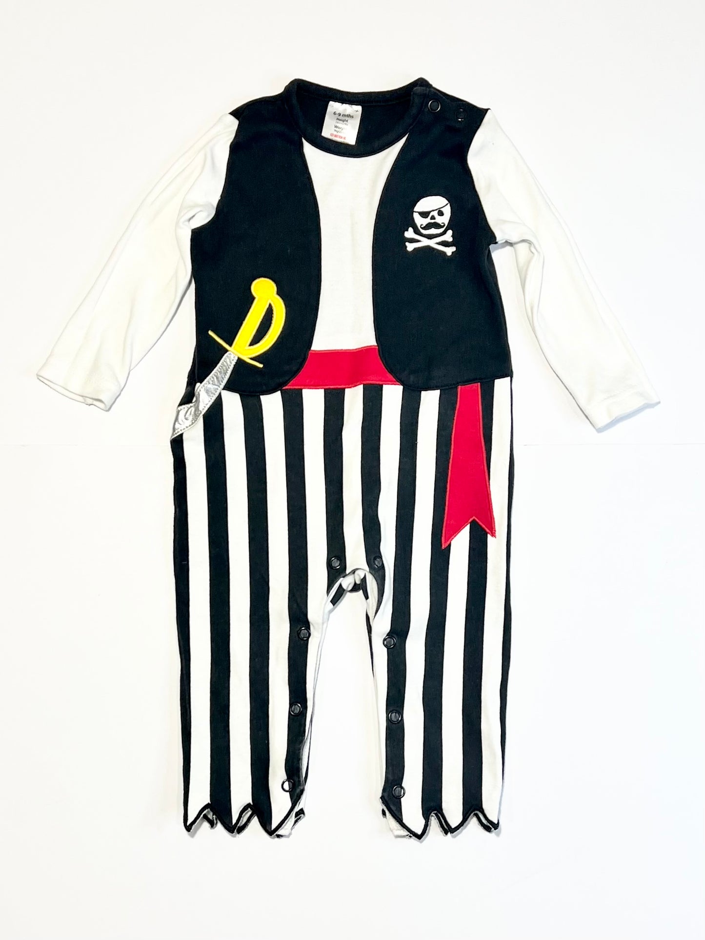 Pirate onesie - Size 6-9 months