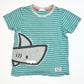 Striped shark tee - Size 4