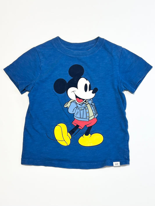Blue Mickey tee - Size 4