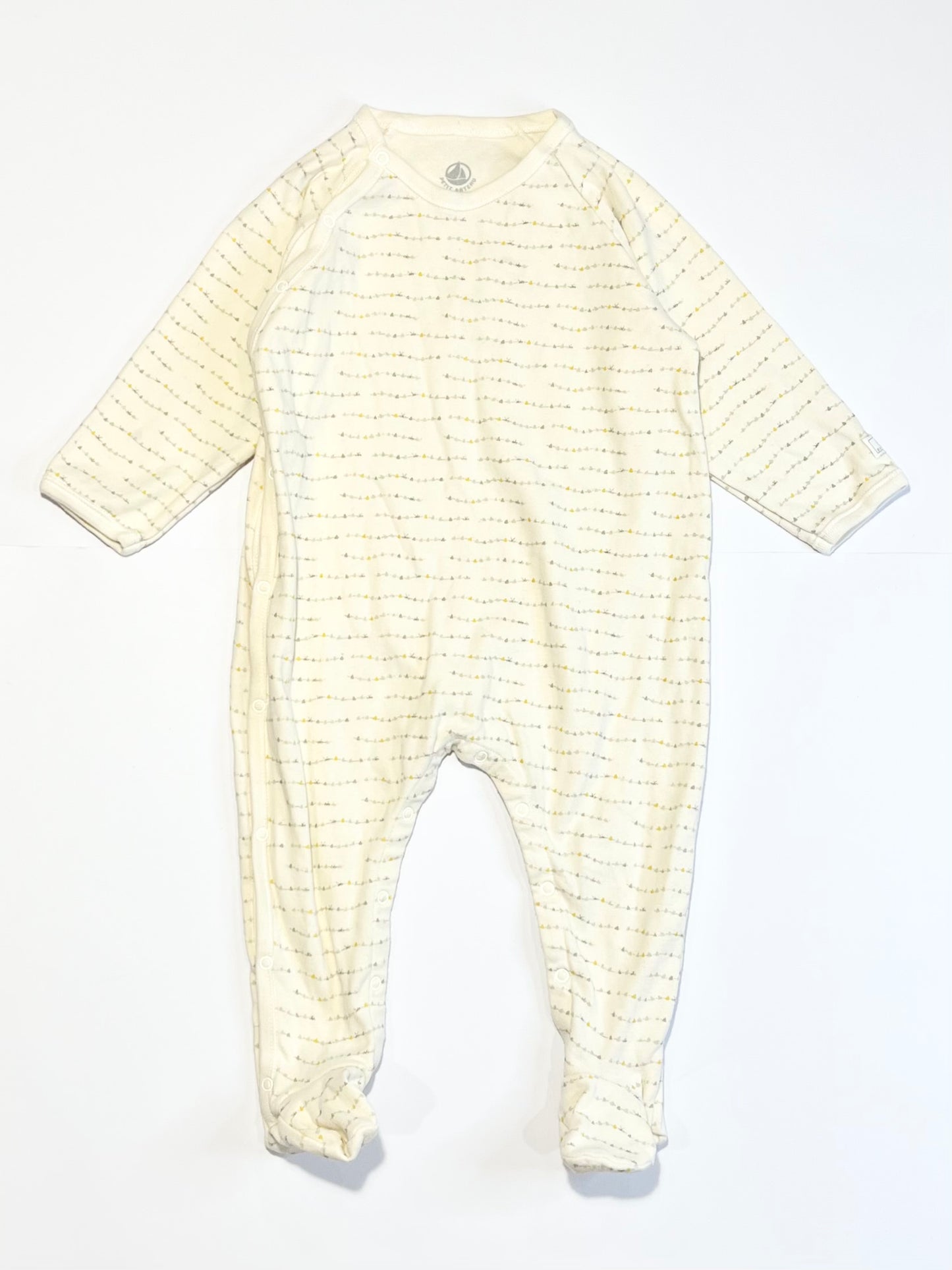 Ribbed cream onesie - Size 0