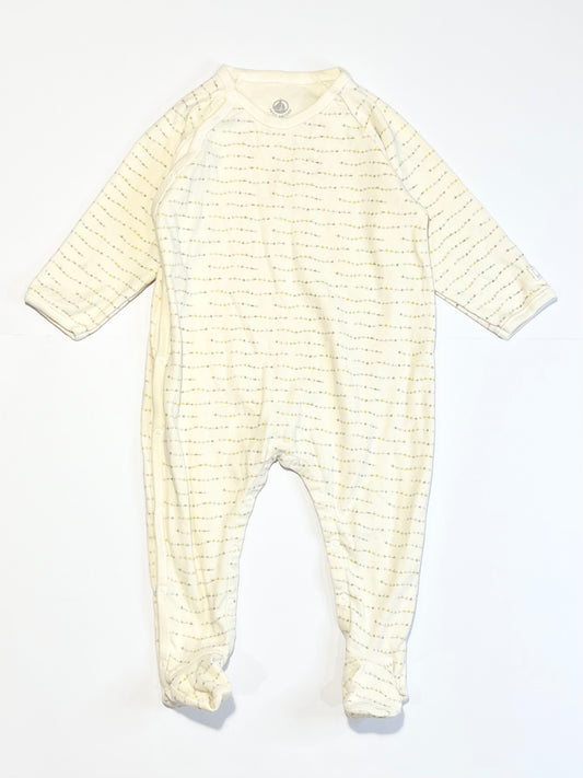 Ribbed cream onesie - Size 0