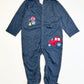 Navy tractor onesie - Size 0