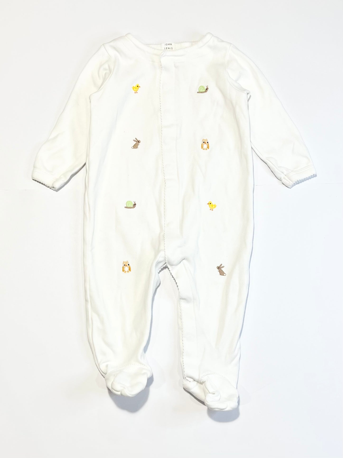 Embroidered animals onesie - Size 6-9 months