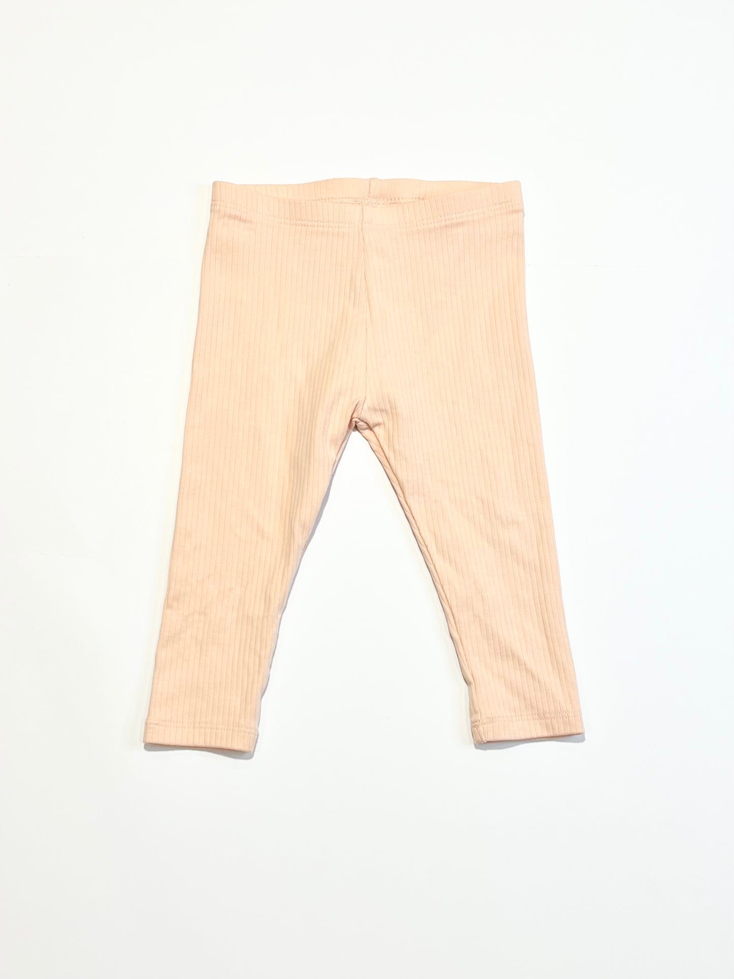 Pink ribbed leggings - Size 0