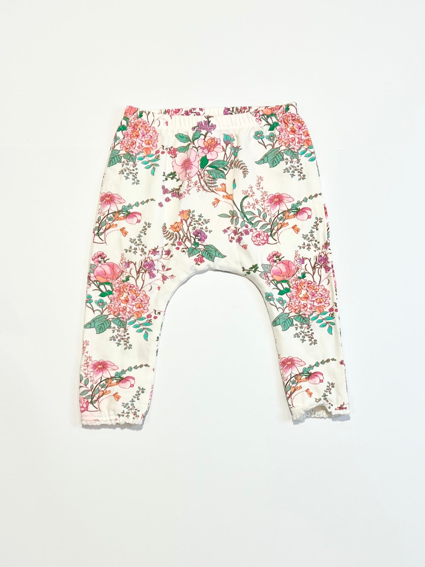 Floral leggings - Size 6-9 months