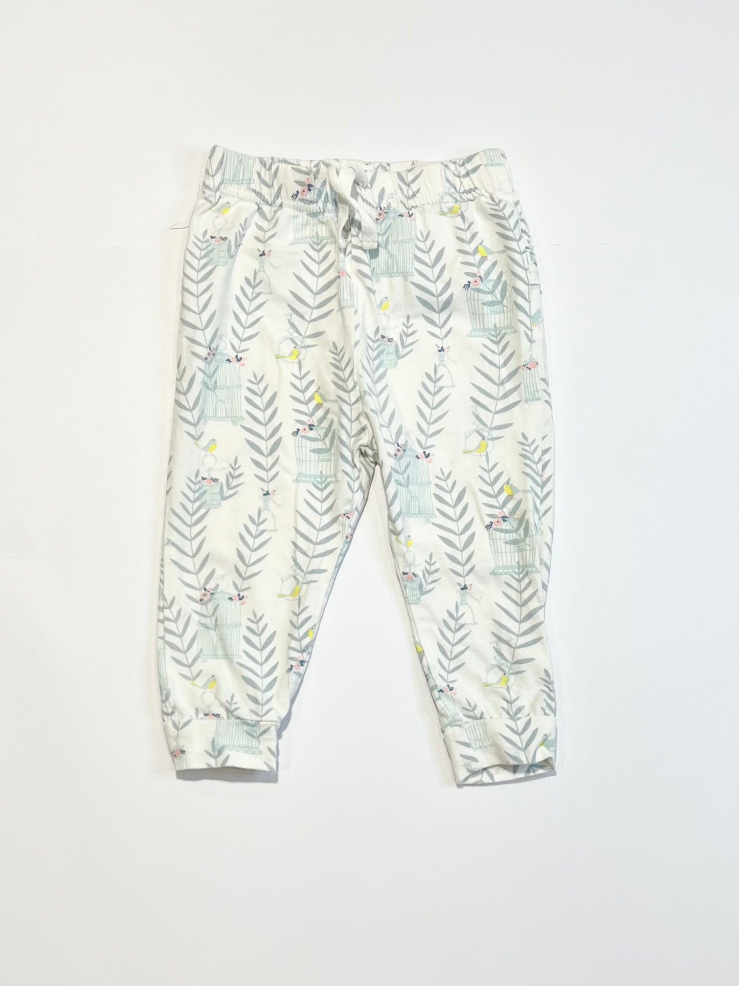 Leafy birds leggings - Size 0