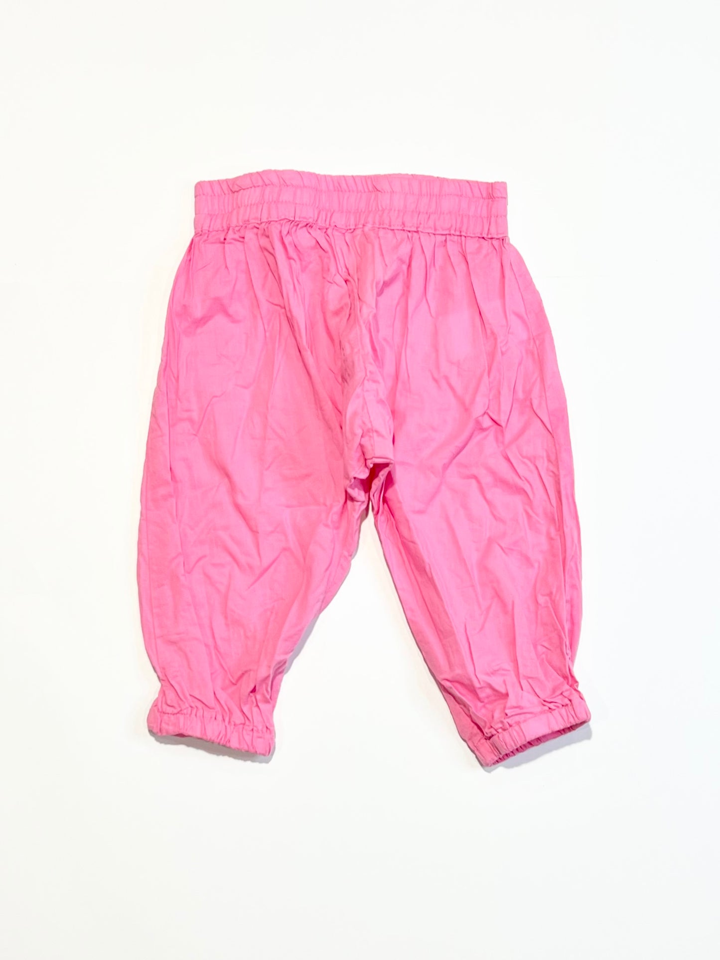 Pink cotton harem pants - Size 0