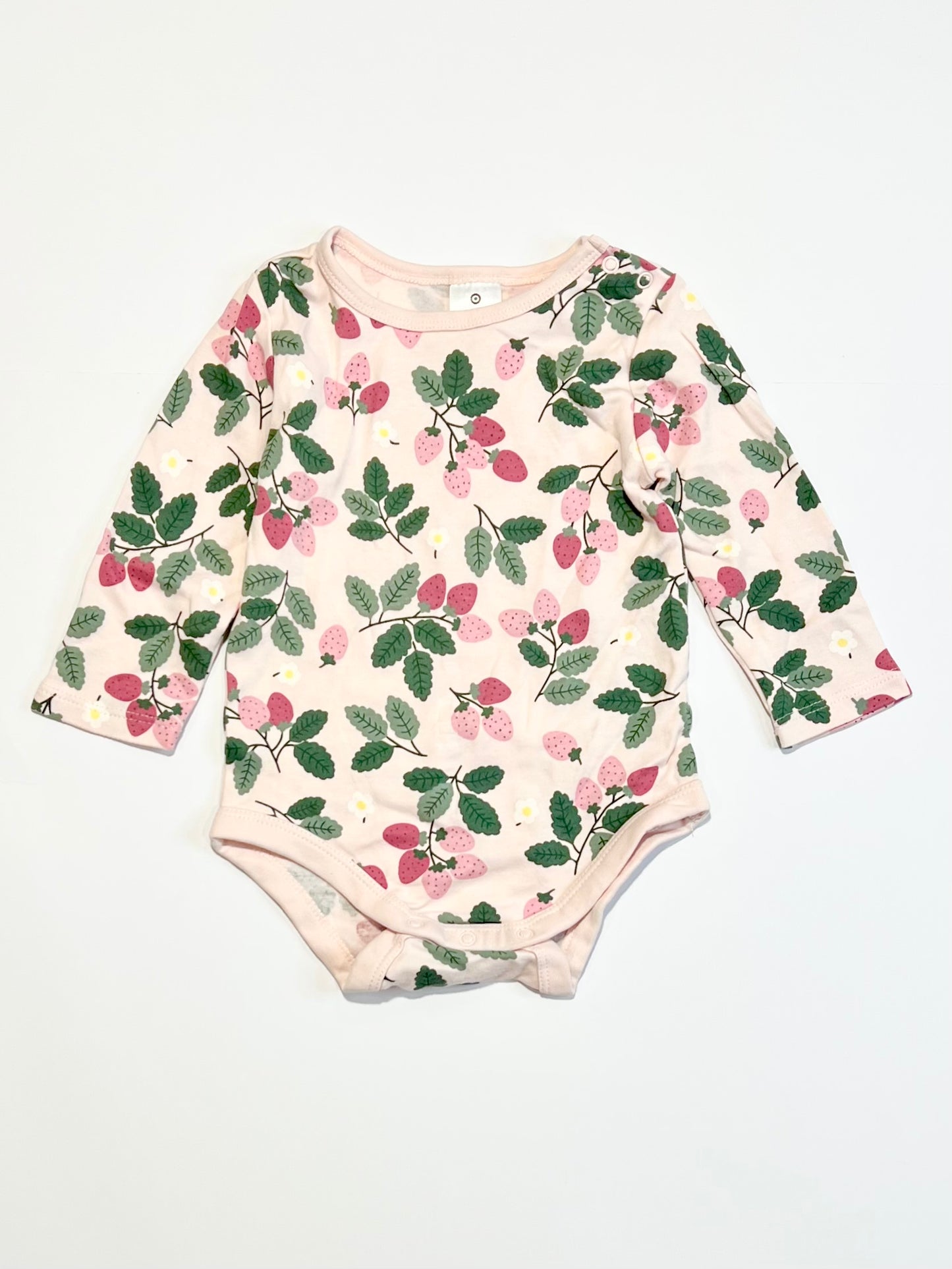 Pink strawberry bodysuit - Size 0