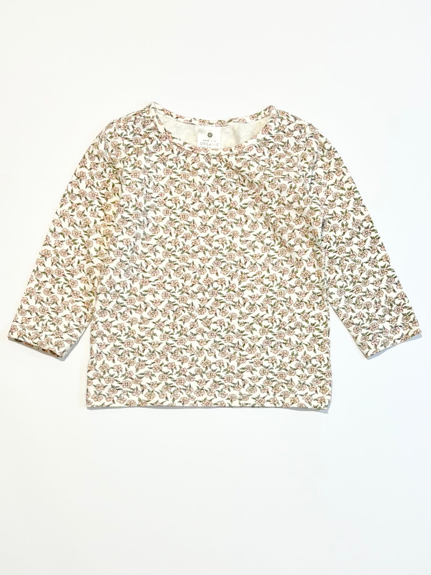 Floral jersey top - Size 0