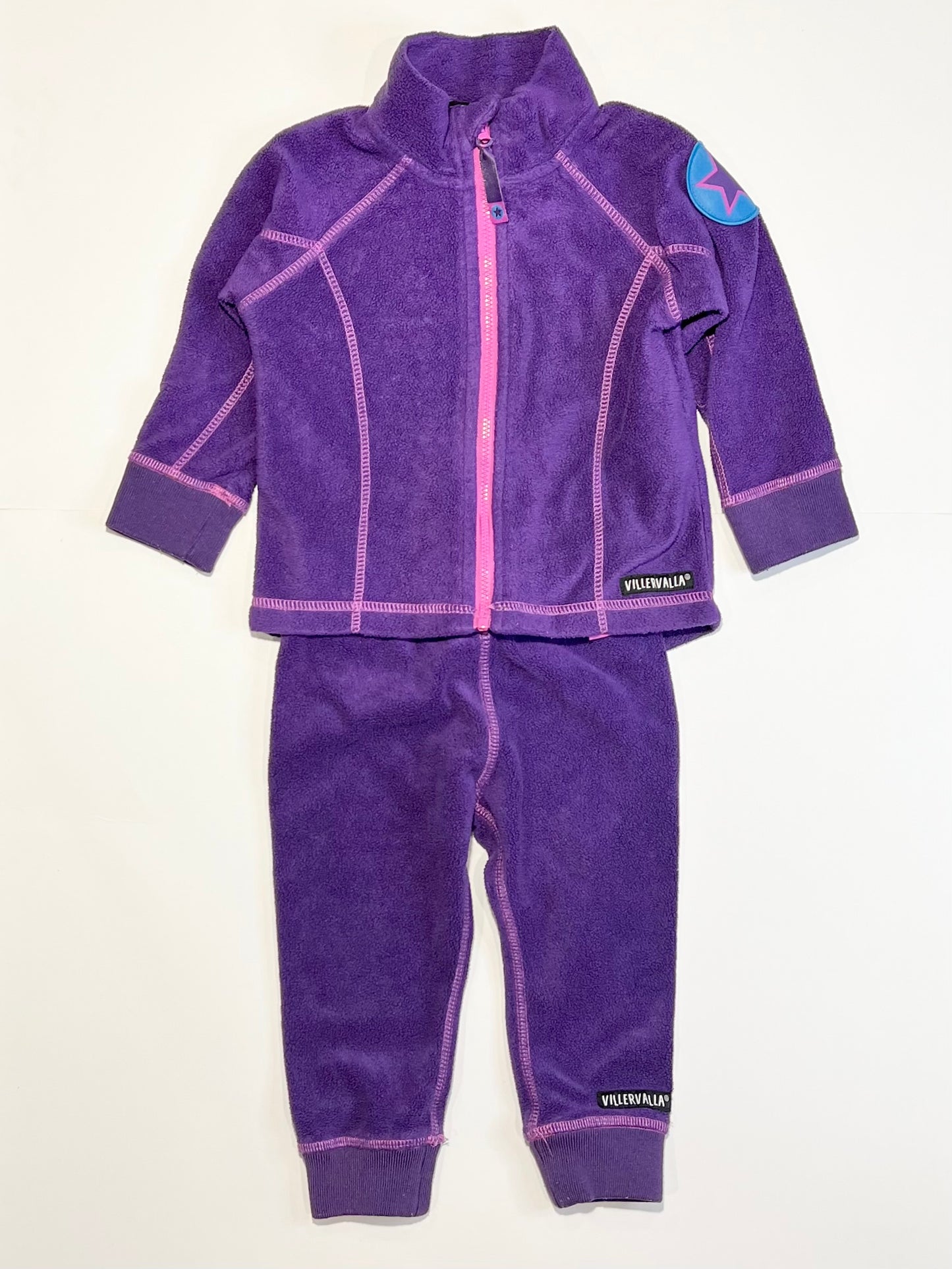 Purple fleece set - Size 9-12 months