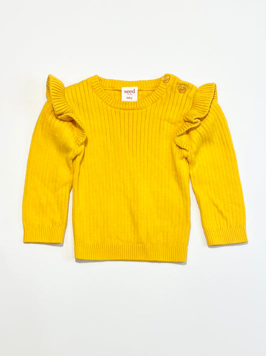 Ribbed knit jumper - Size 0