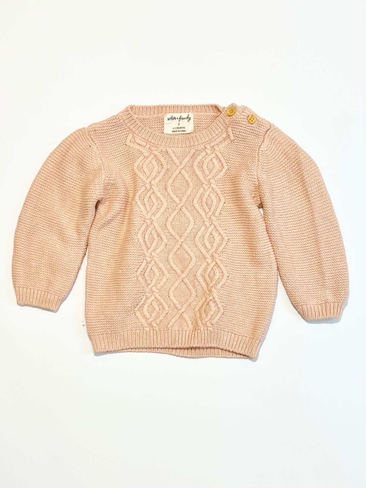 Pink knit jumper - Size 0