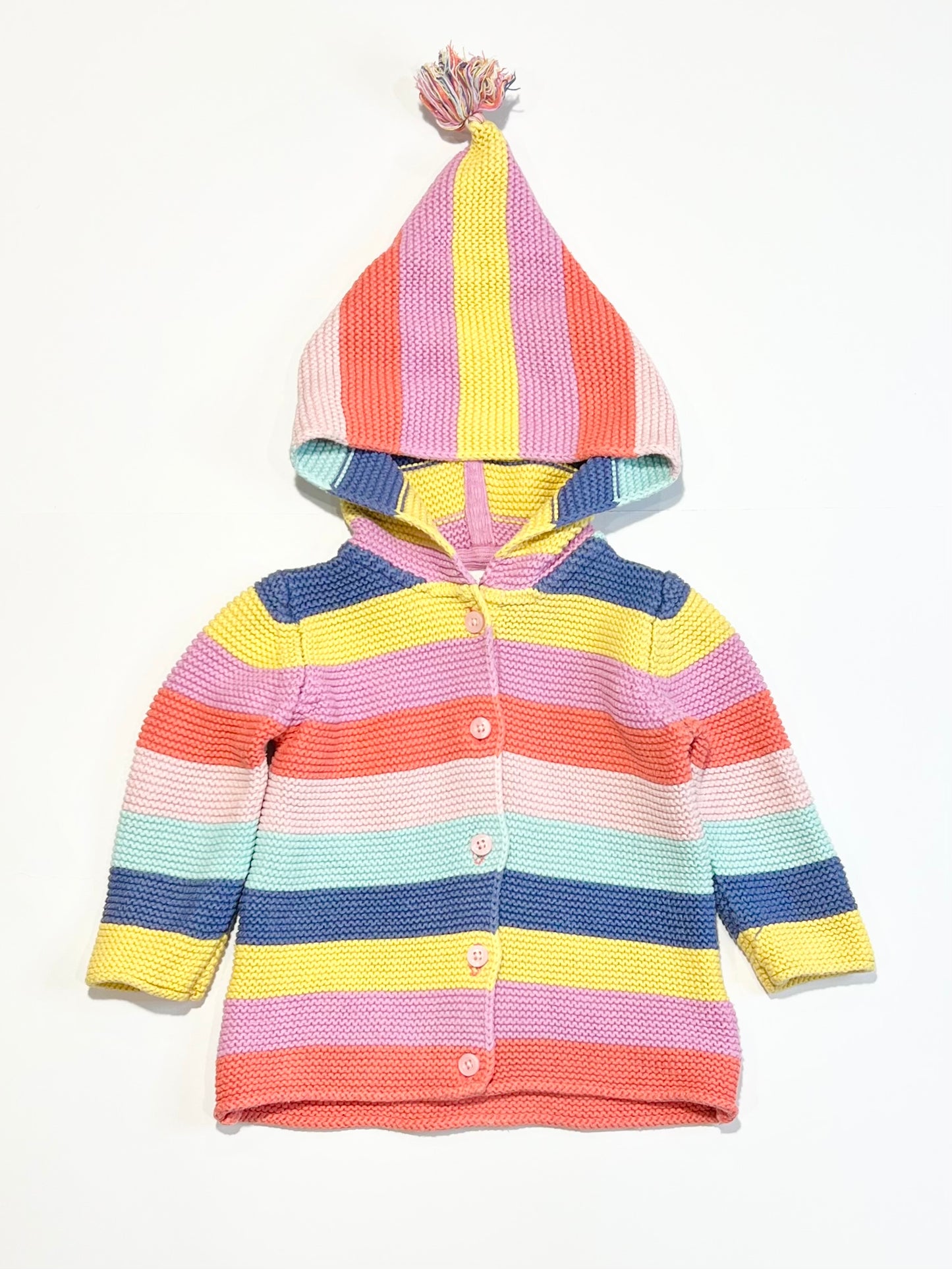 Striped knit jacket - Size 6-9 months