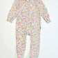 Floral zip onesie - Size 6-9 months