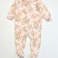 Pink floral onesie - Size 6-9 months