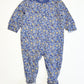 Blue floral onesie - Size 6-9 months
