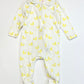 Yellow ducks zip onesie - Size 0