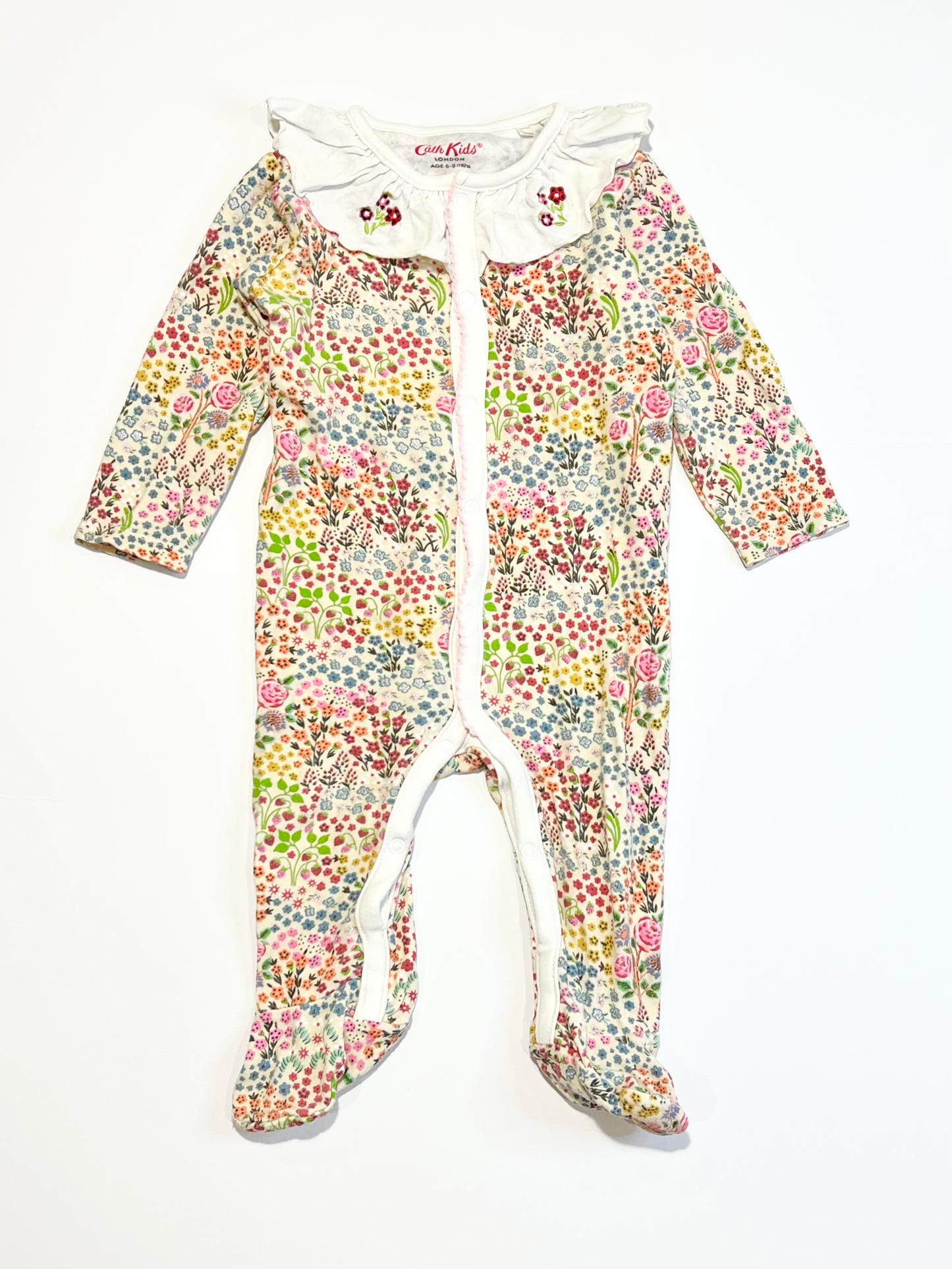 Floral onesie - Size 6-9 months