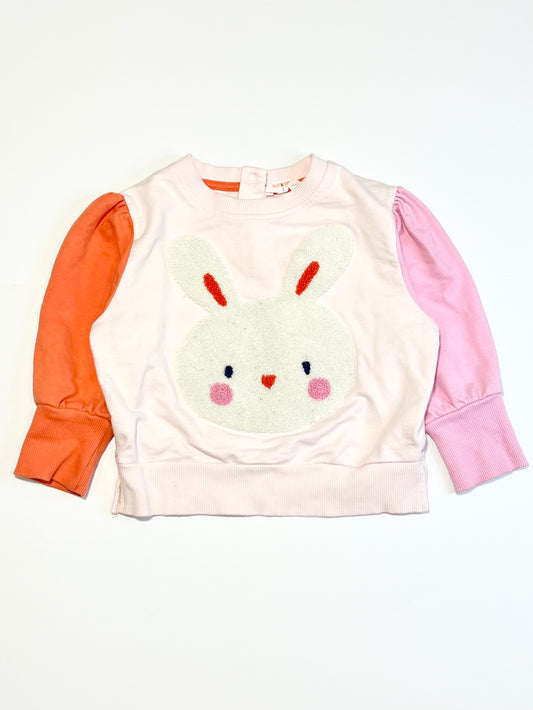 Pink bunny sweater - Size 2